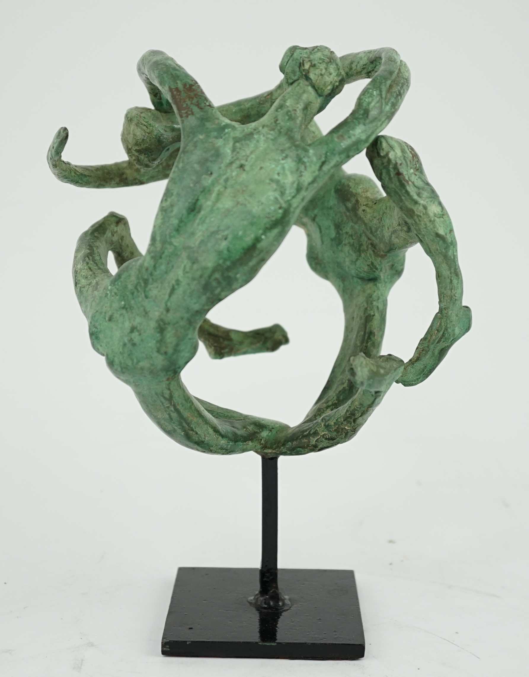 David Wynne (1926-2014). A bronze maquette, 'Dancing Nudes'